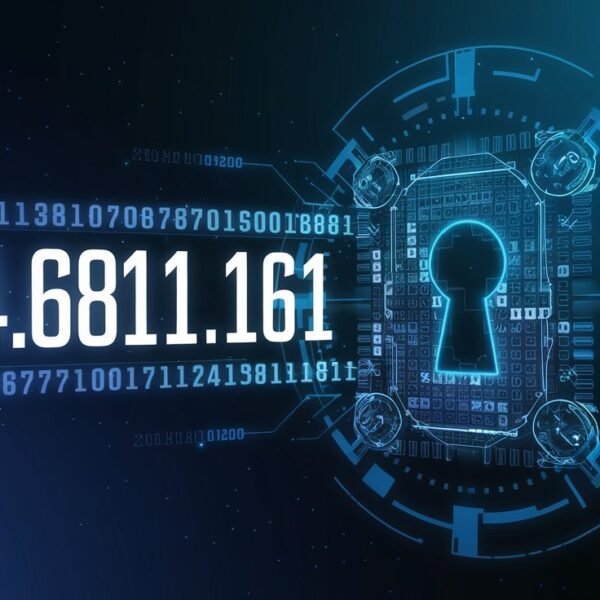 mysterious code 164.68111.161 with digital enigma concept