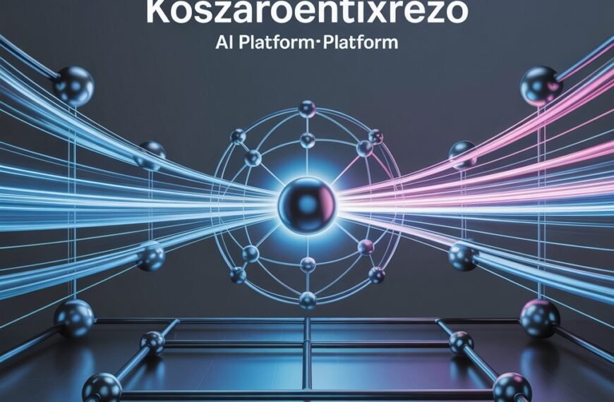 Illustration of Koszaroentixrezo, an AI platform streamlining business operations