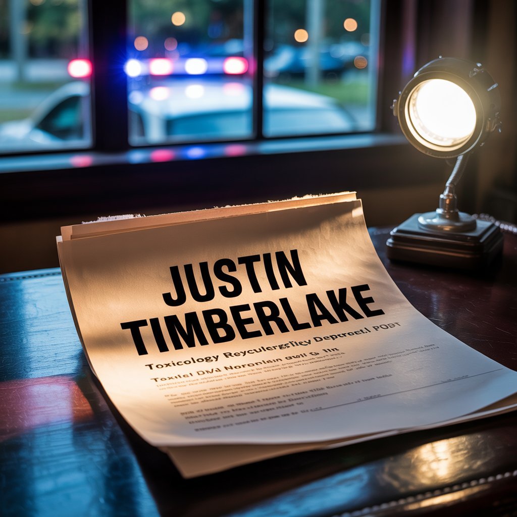 Justin Timberlake toxicology report and DWI arrest controversy
