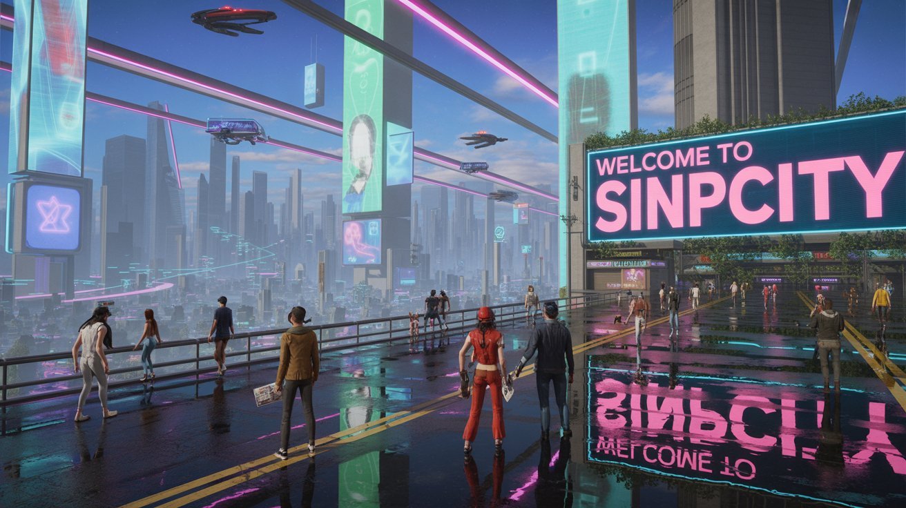 sinpcity game virtual city overview 