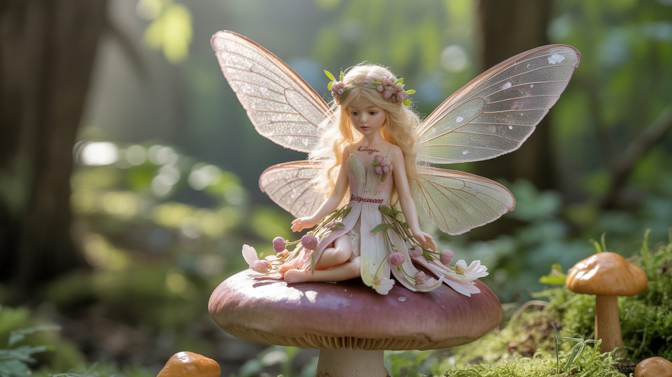 Cream Berry Fairy in a magical woodland setting

