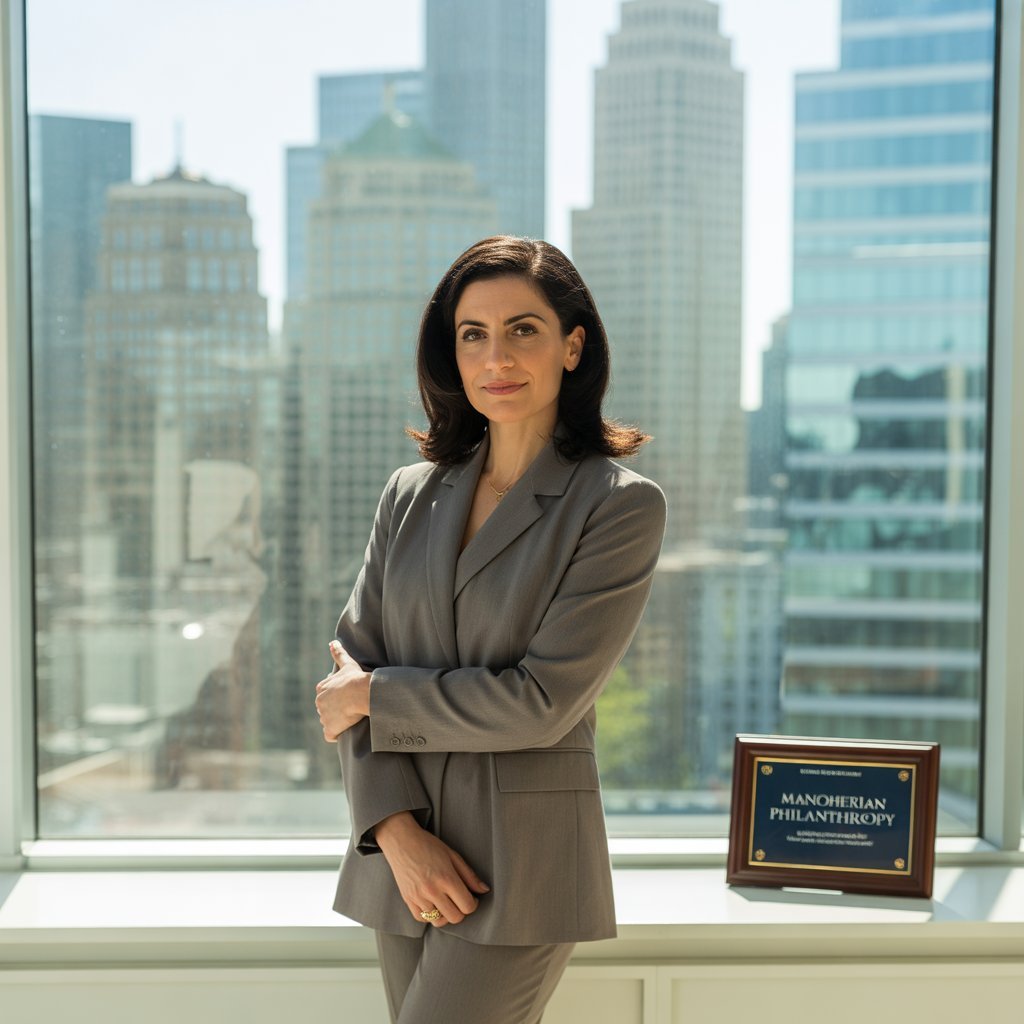 malia manocherian in philanthropy and real estate
