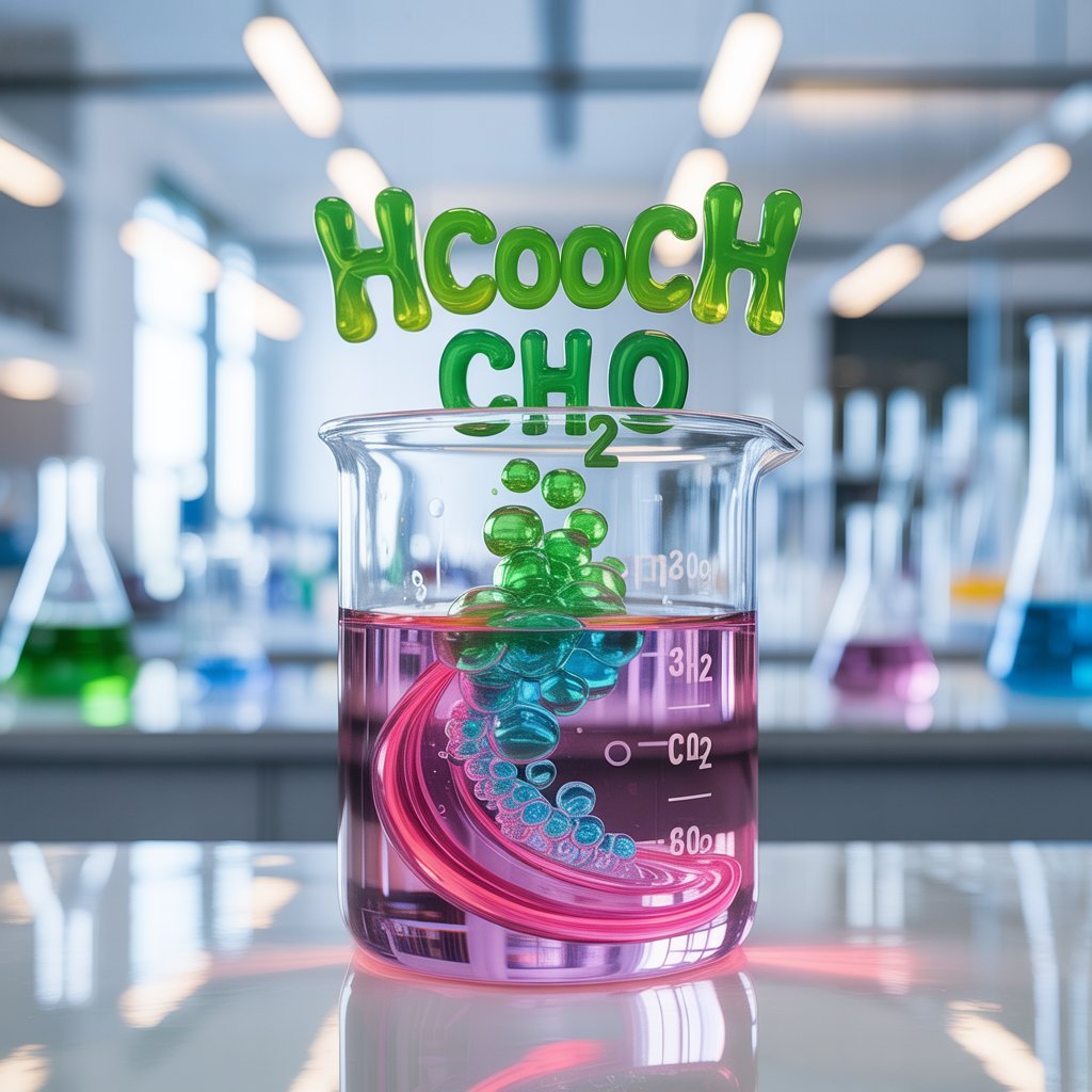 chemical reaction of hcooch ch2 h2o process