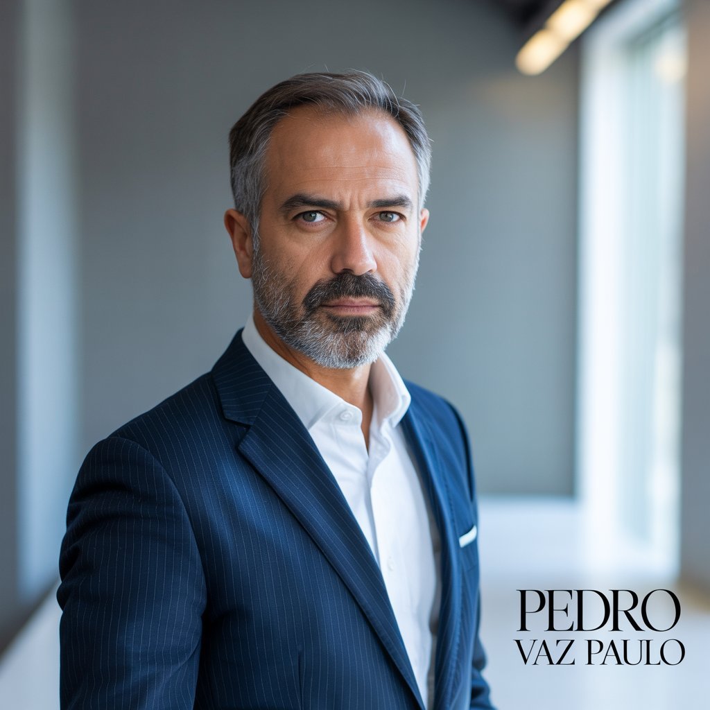 Portrait of Pedro Vaz Paulo in a professional setting