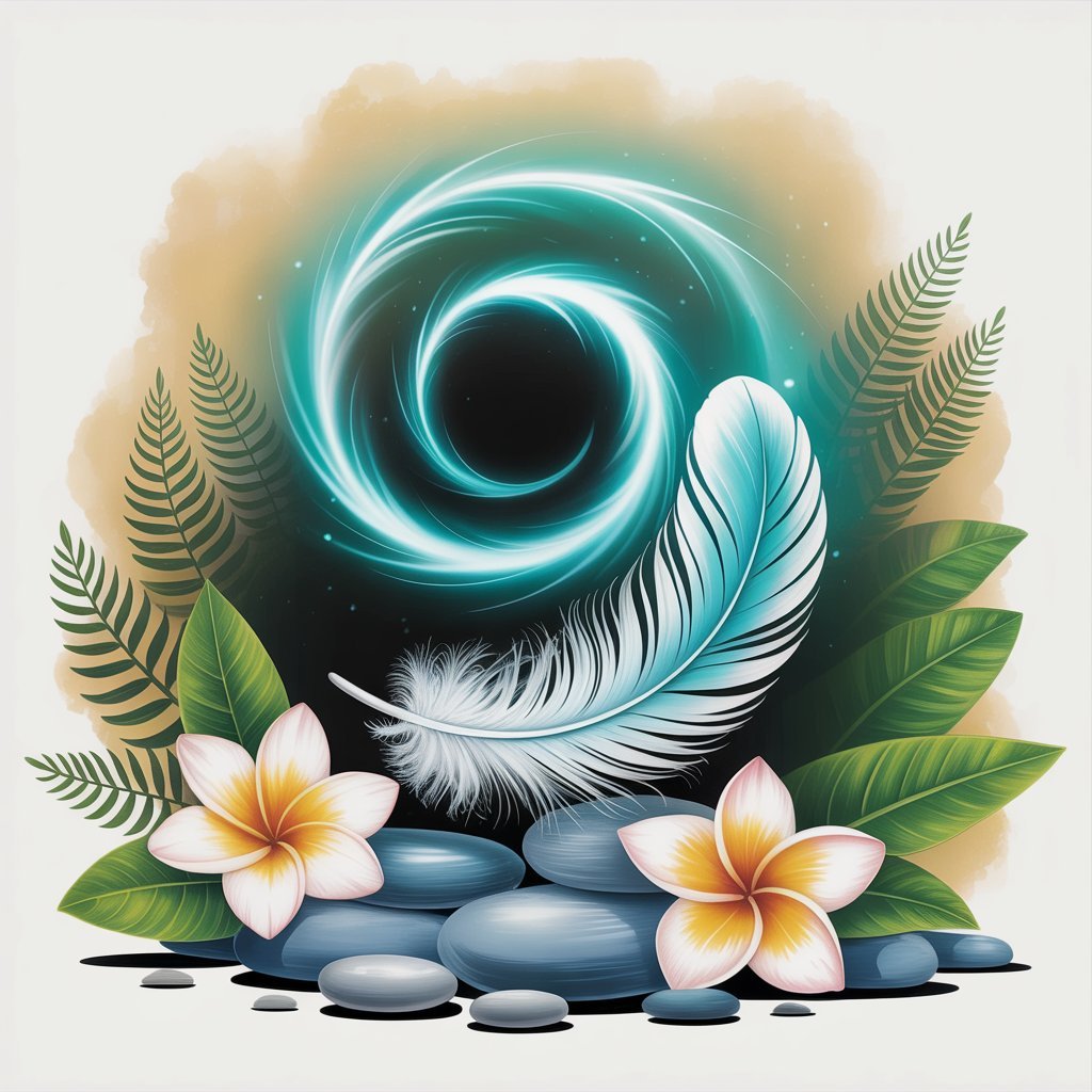 A symbolic illustration depicting the spiritual concept of melekaike laka
