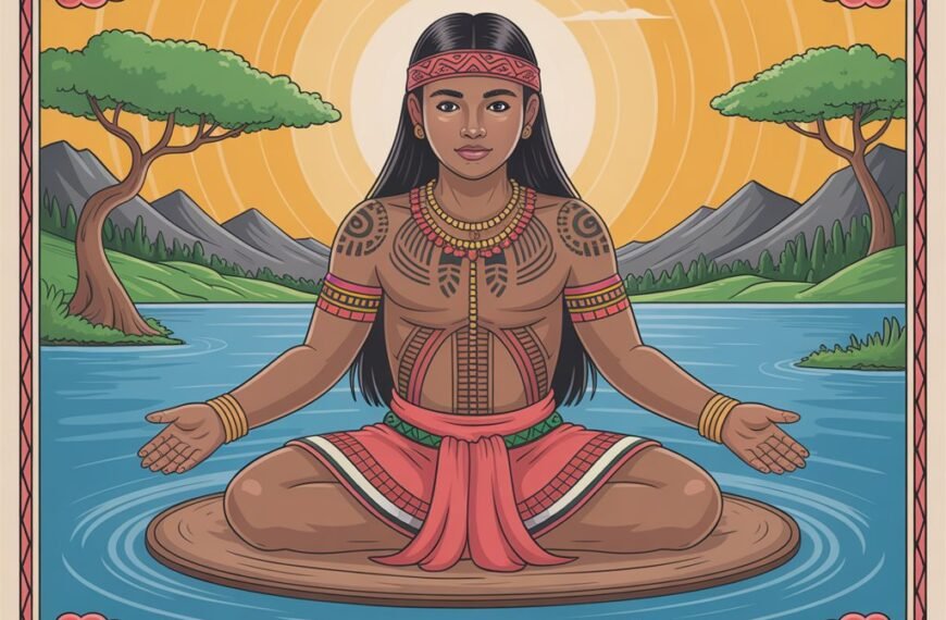 A symbolic illustration depicting the spiritual concept of melekaike laka