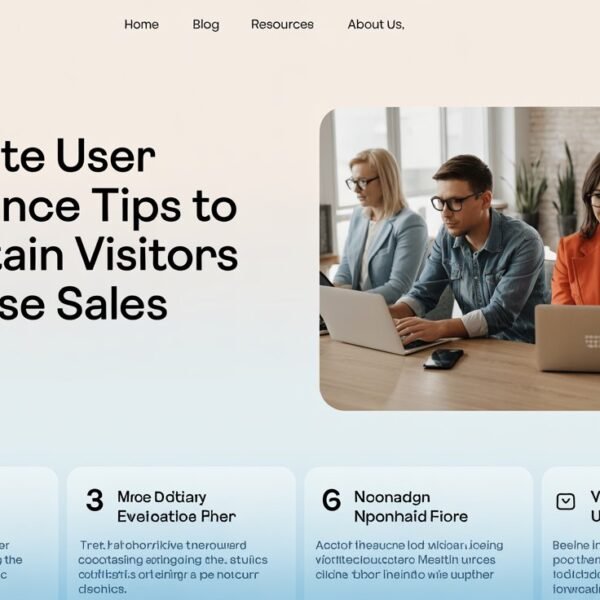 4 Website User Experience Tips To Help Retain Visitors And Close Sales