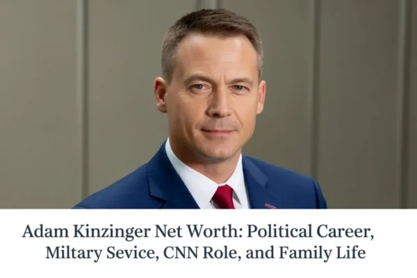 Adam Kinzinger Net Worth: Political Career, Military Service, CNN Role, and Family Life adam kinzinger net worth